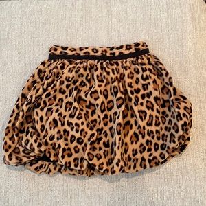Baby Gap- Leopard corduroy bubble hem skirt